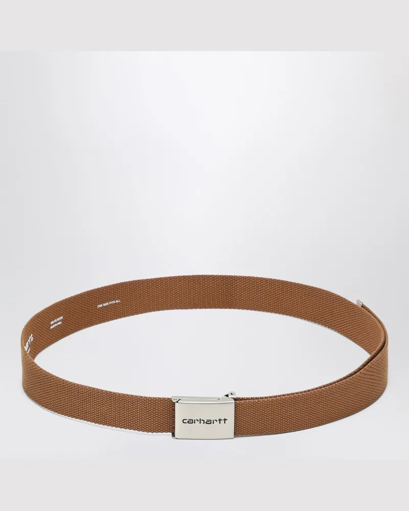 Carhartt WIP Clip Belt Chrome braun Braun