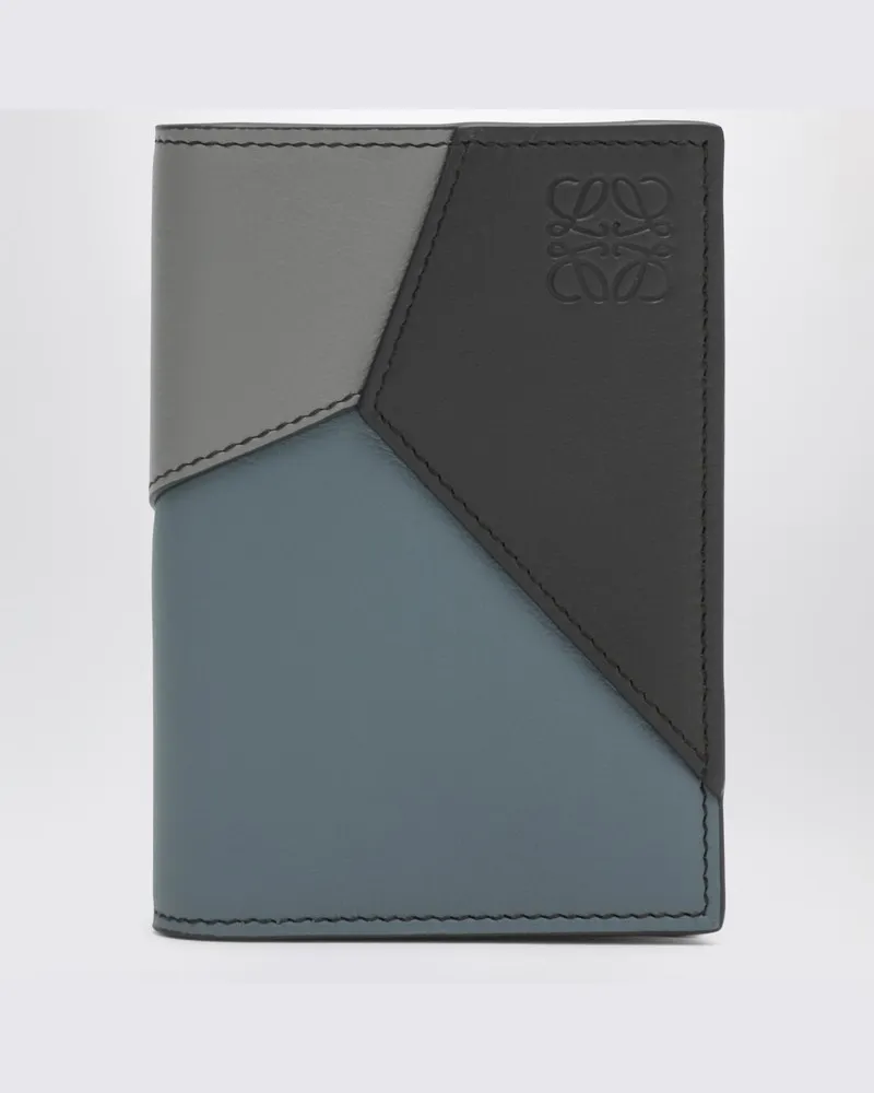Loewe Bifold Puzzle Kartenetui in Asphaltgrau/Blau 
