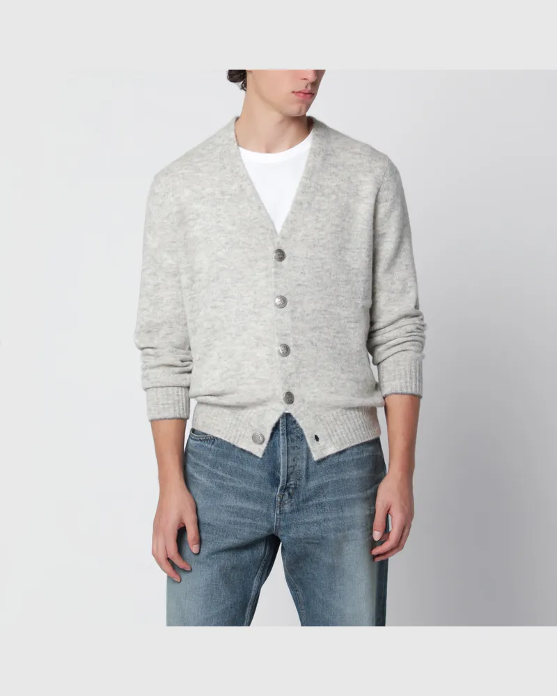 Brunello Cucinelli Cardigan in Nebbia aus Alpakamischung White