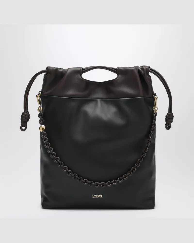 Loewe Flamenco Purse Tote Bag in Schwarz/Kastanienbraun Schwarz