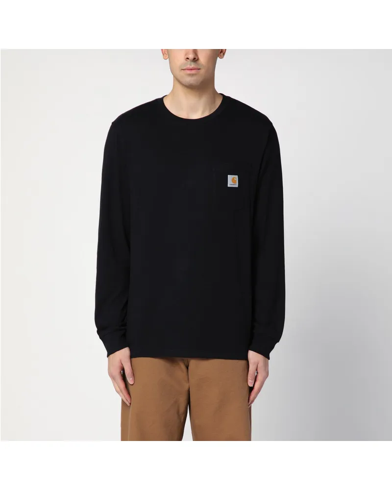 Carhartt WIP Schwarzes L Pocket T-Shirt Black