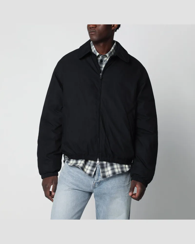 Our Legacy Avenue Puffa Jacke aus Baumwolle und Nylon, Schwarz Black