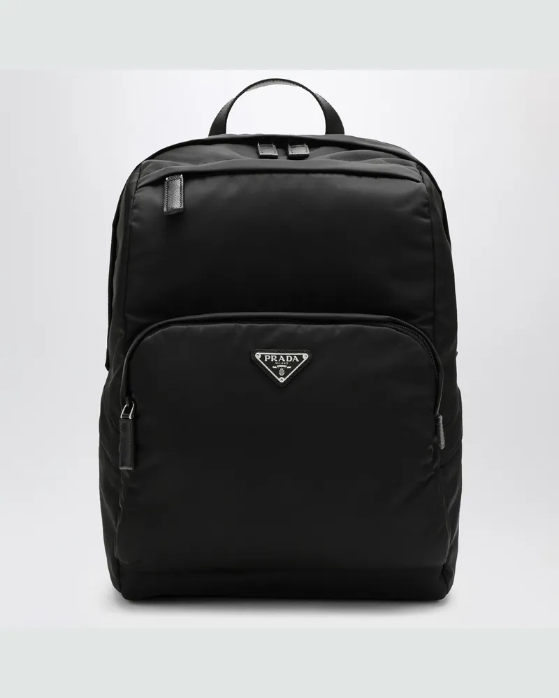 Prada Schwarzer Rucksack aus Re-Nylon Black