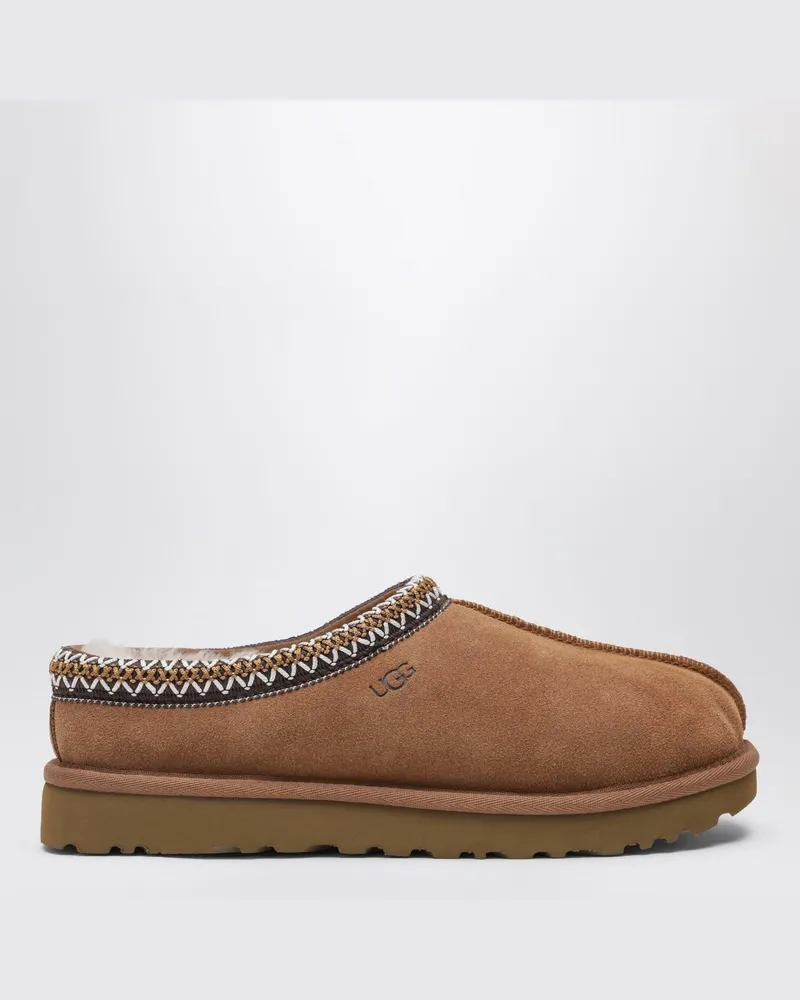 UGG Kastanienbrauner Hausschuh Tasman aus Leder Braun