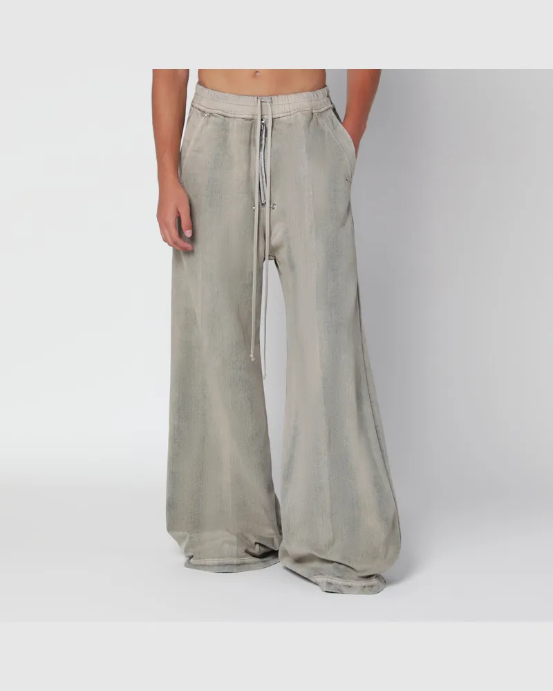 DRKSHDW by Rick Owens Oversize-Hemd aus mineralgrauem Washed-Denim Grey