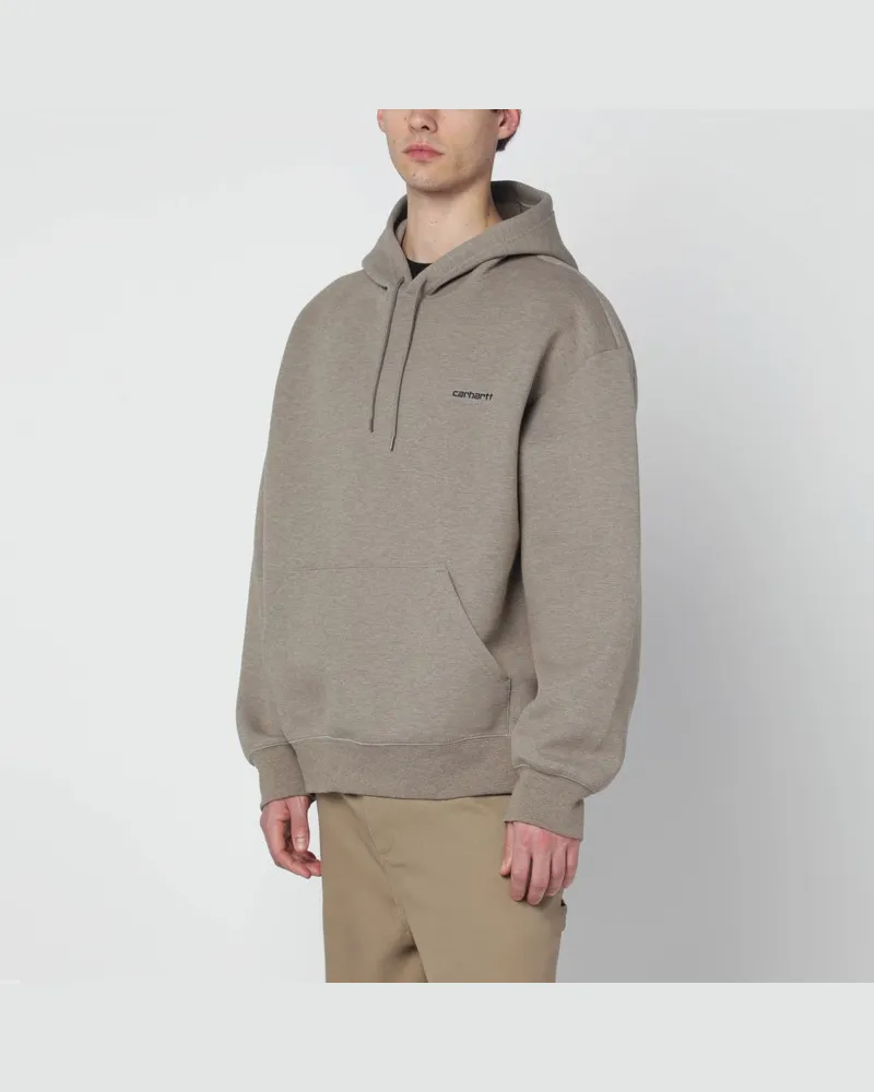 Carhartt WIP Hooded Alda Sweatshirt in Brass Beige