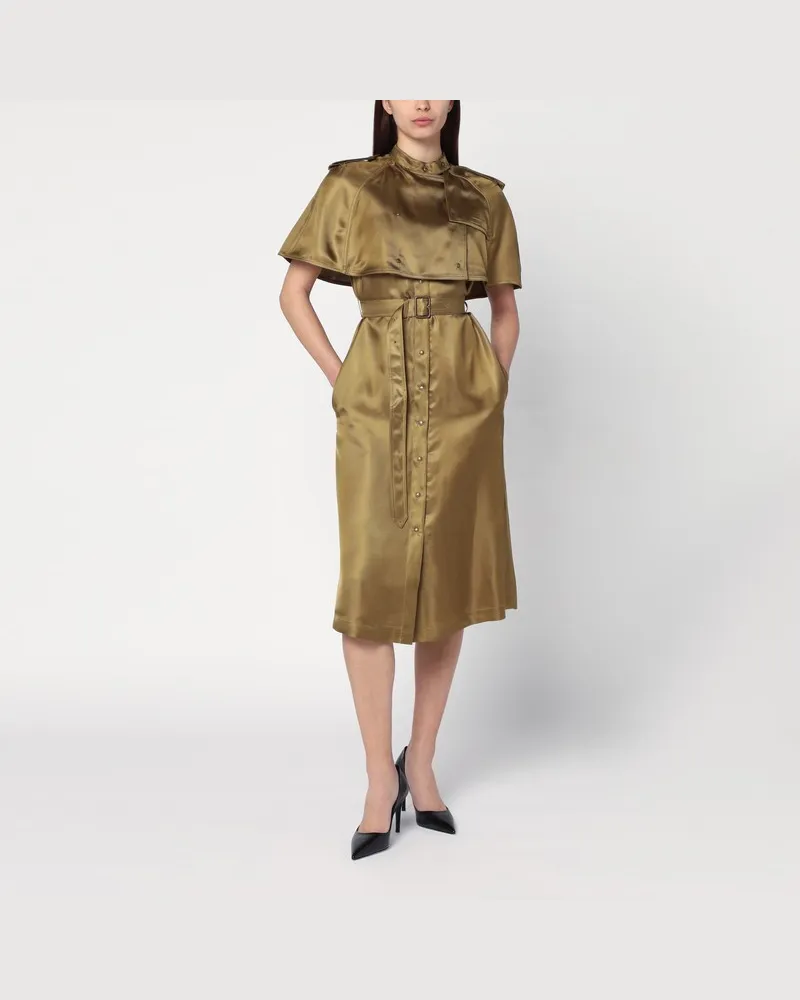 Burberry Trenchkleid aus Viskose-Twill Grün
