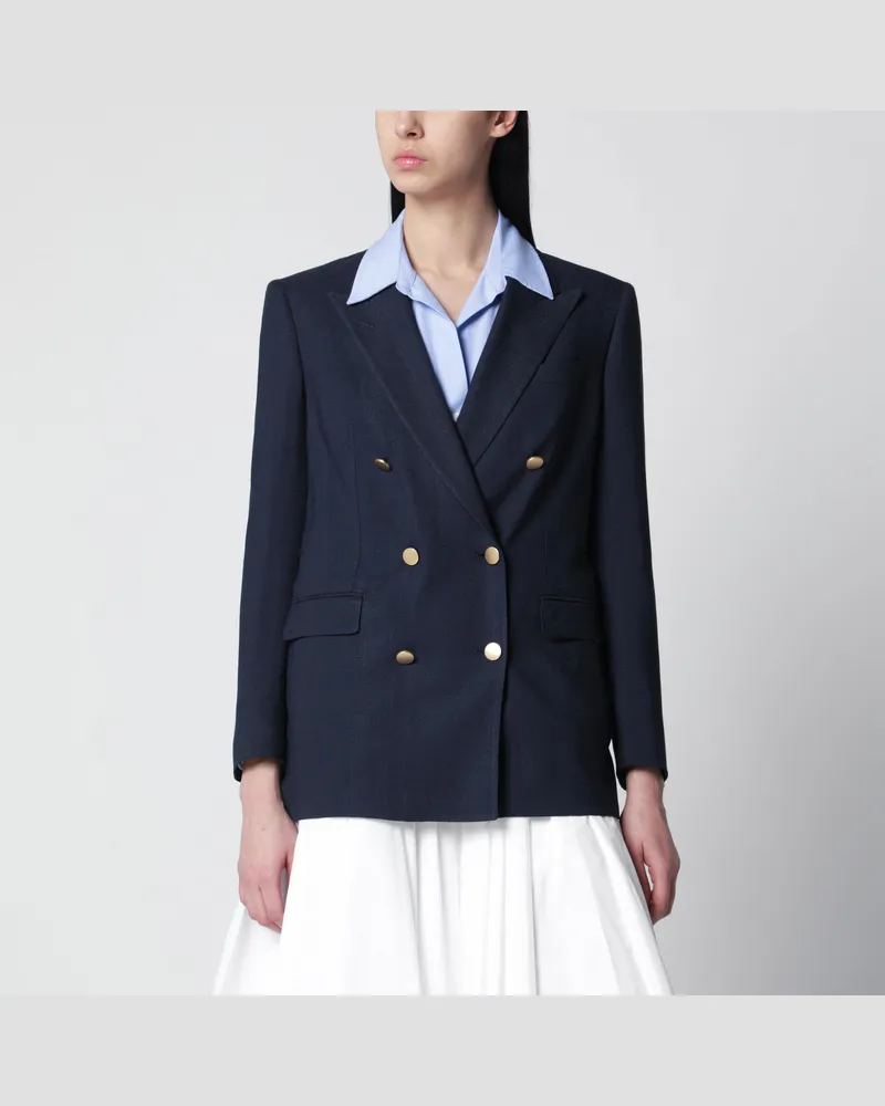 Tagliatore Marineblaue zweireihige Jacke Blue