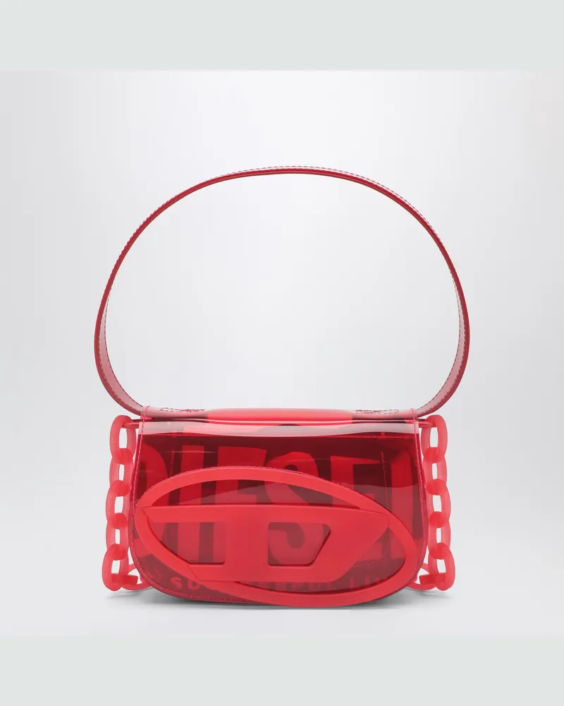 Diesel 1DR Schultertasche aus TPU rot Red