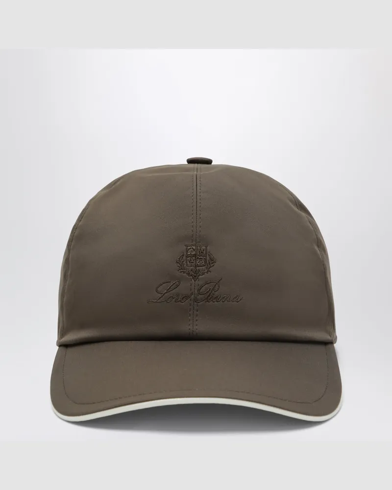 Loro Piana Baseballkappe Sequoia Ivory aus Polyamid Brown