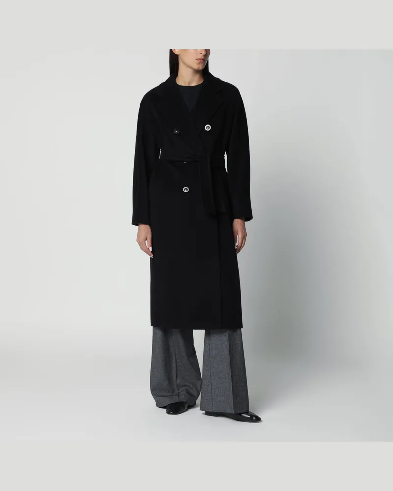 Max Mara 101801 Icon Coat in Schwarz Black