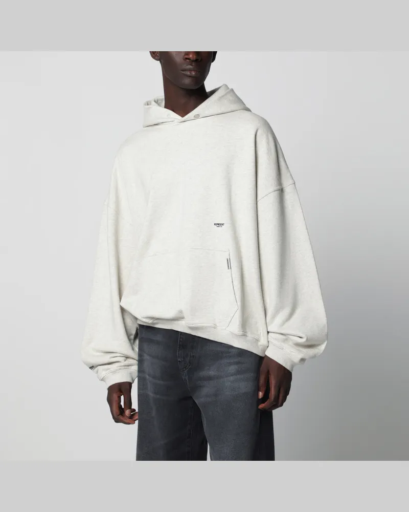 REPRESENT Cremefarbener Micro Owners Club Hoodie aus Baumwolle White