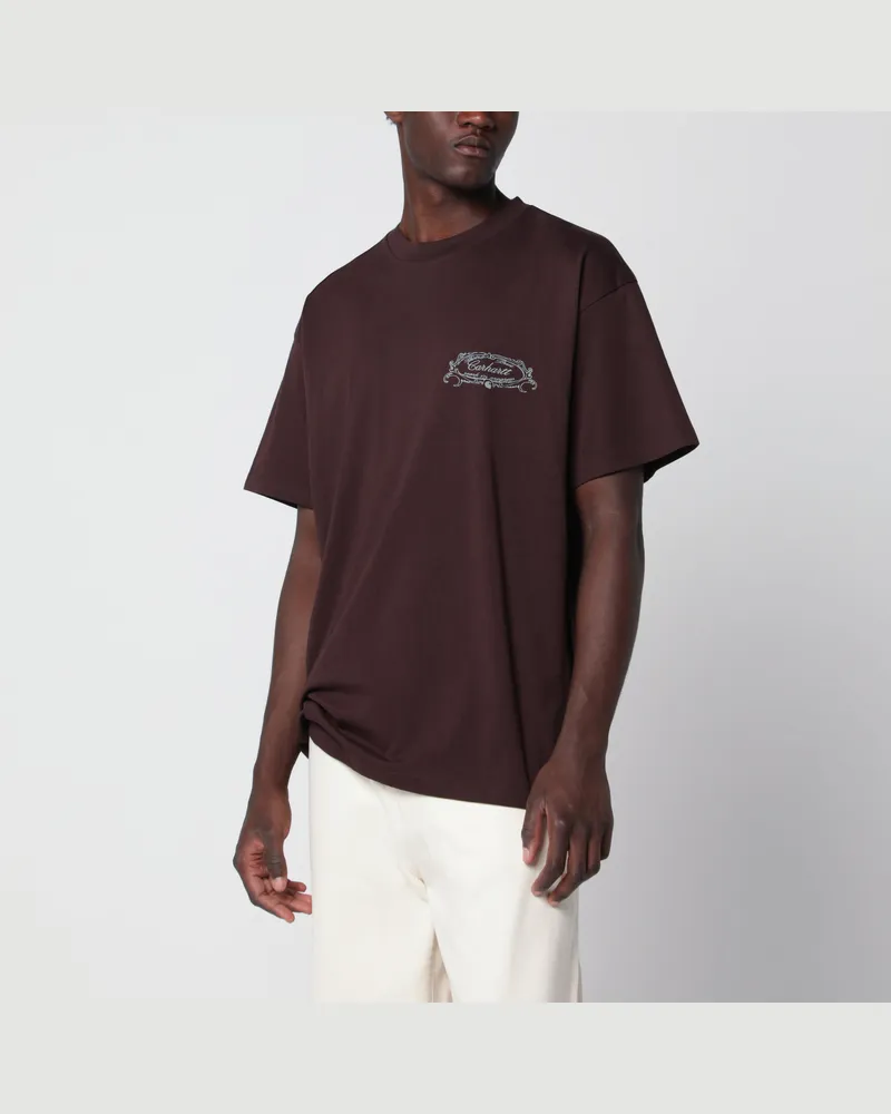 Carhartt WIP Chez WIP Palisander-Baumwoll-T-Shirt Brown