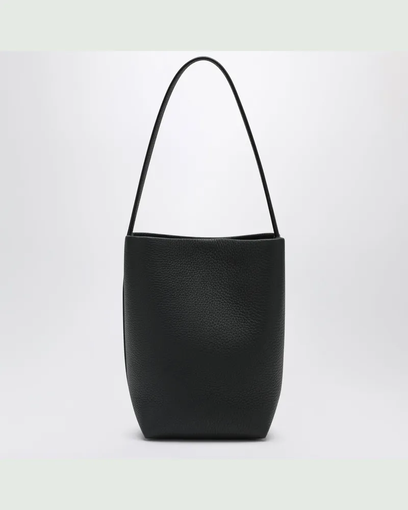 The Row Kleine N/S Park Tote aus genarbtem Kalbsleder in Blau Blue