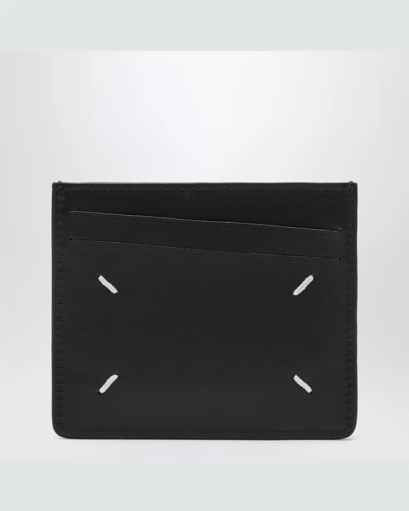 Maison Margiela Four Stitches Kartenetui in Schwarz Black