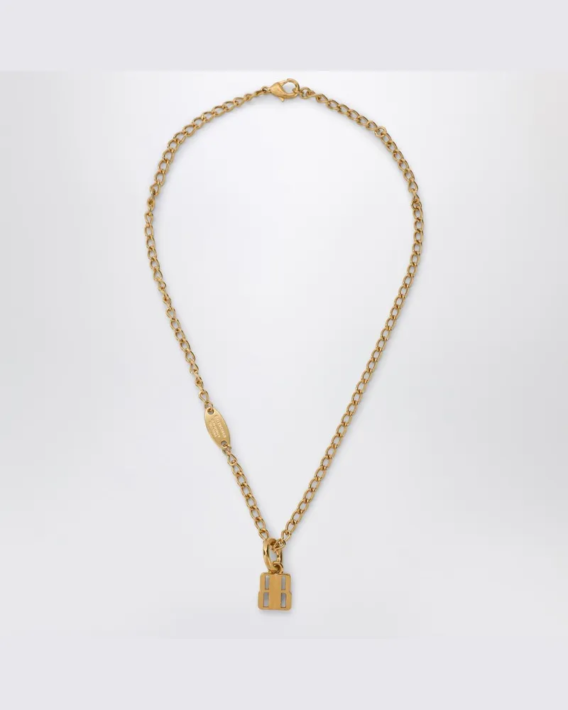 Balenciaga Nano-Halskette aus Goldmessing Metallisch