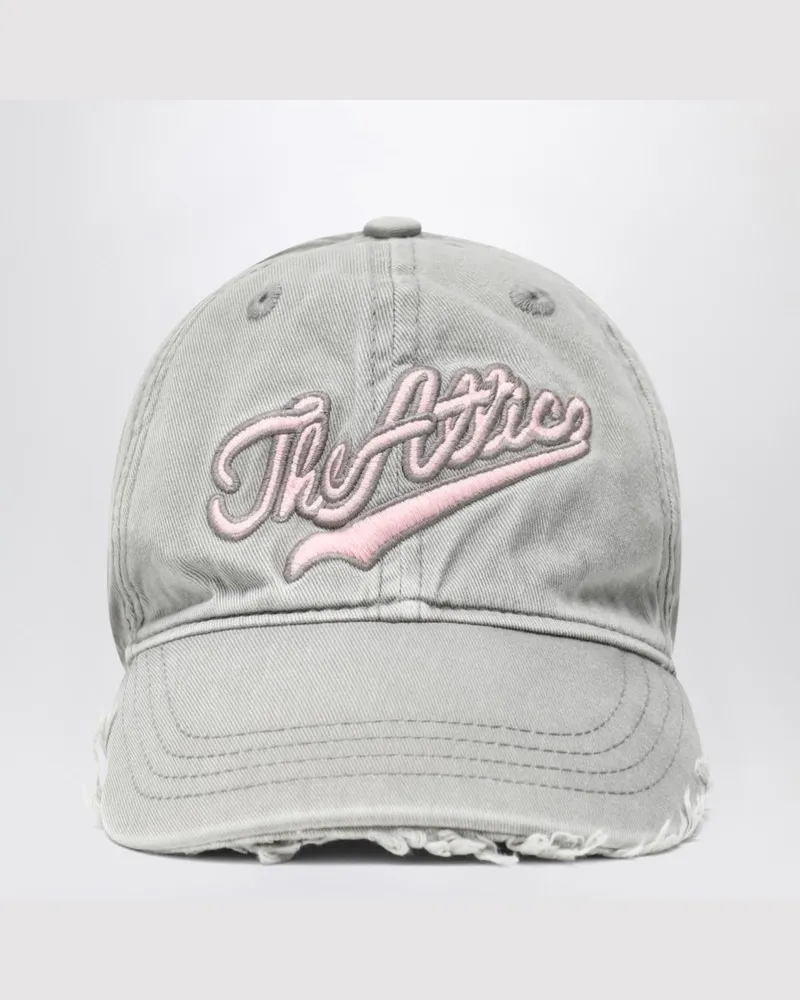 ATTICO Baseballkappe in Grau mit Vintage-Effekt Grau