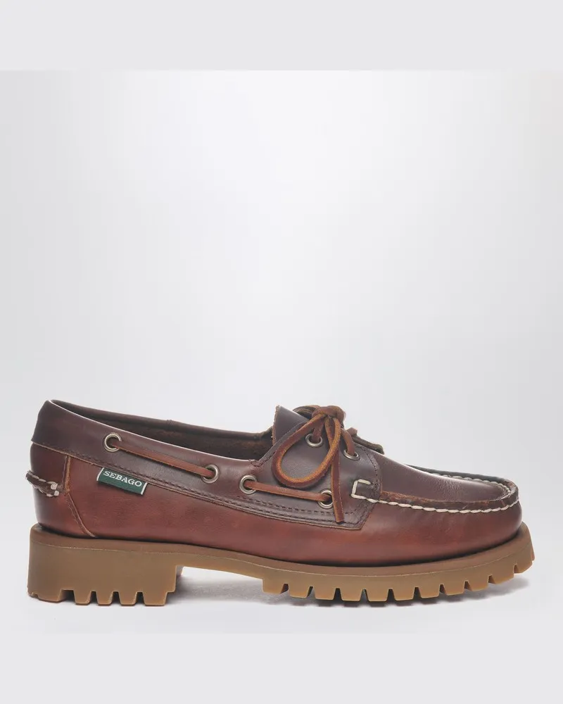 Sebago Braune Wachsmoccasins Ranger Braun