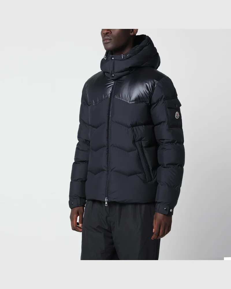 Moncler Kurze Ravelis Daunenjacke in Blau Blue