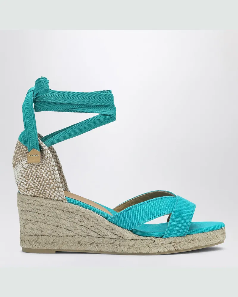 Castañer Aquamarinfarbene Espadrillas Bailey 