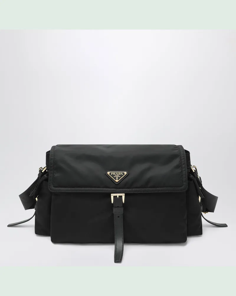Prada Explore Large Tasche aus schwarzem Re-Nylon Black