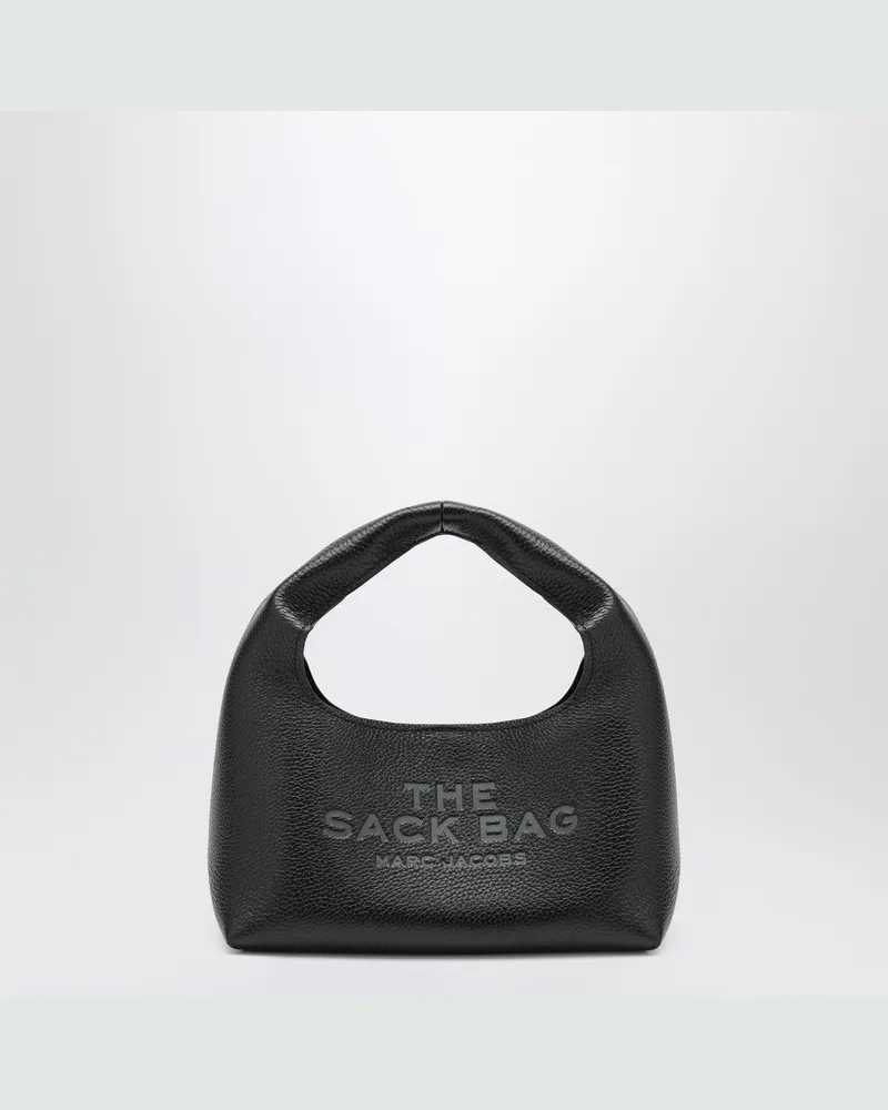 Marc Jacobs The Mini Sac Bag aus schwarzem Vollnarbenleder 