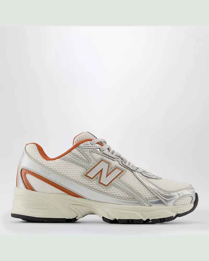 New Balance Sneaker 740 Lace Silver Metallic/Cinnamon Metal