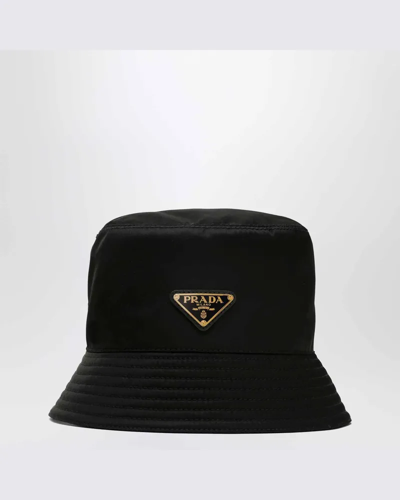 Prada Schwarzer Re-Nylon-Fischerhut Black