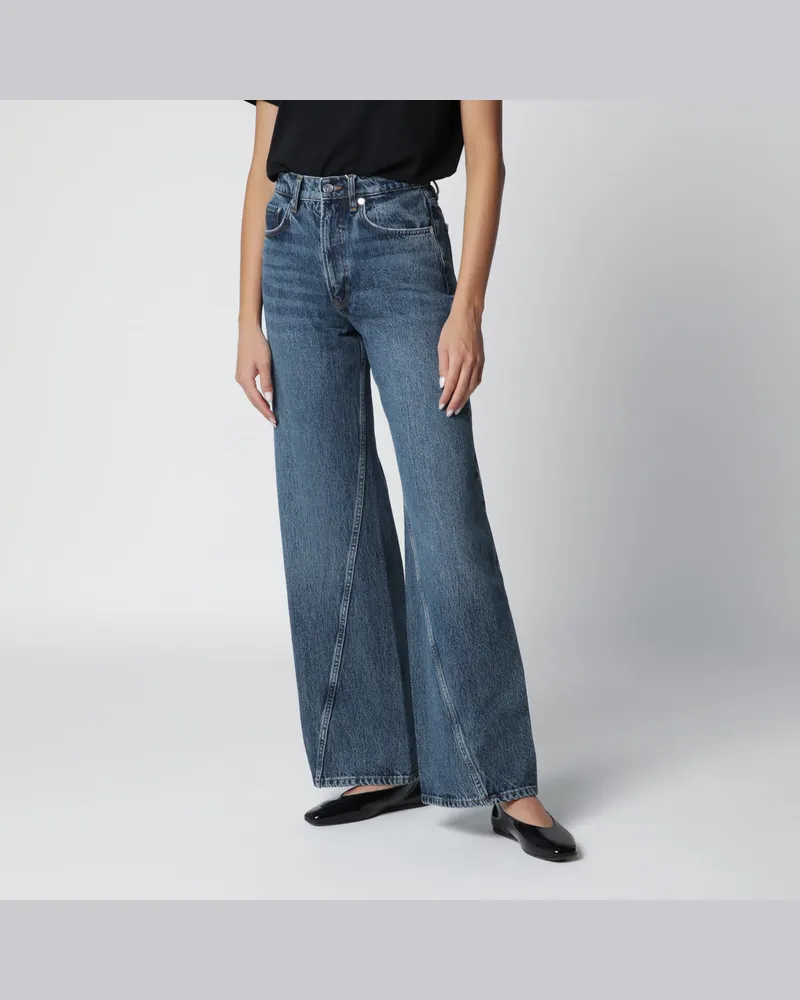 Anine Bing Hellblaue Jeans mit geschwungenen Frontnähten Blue