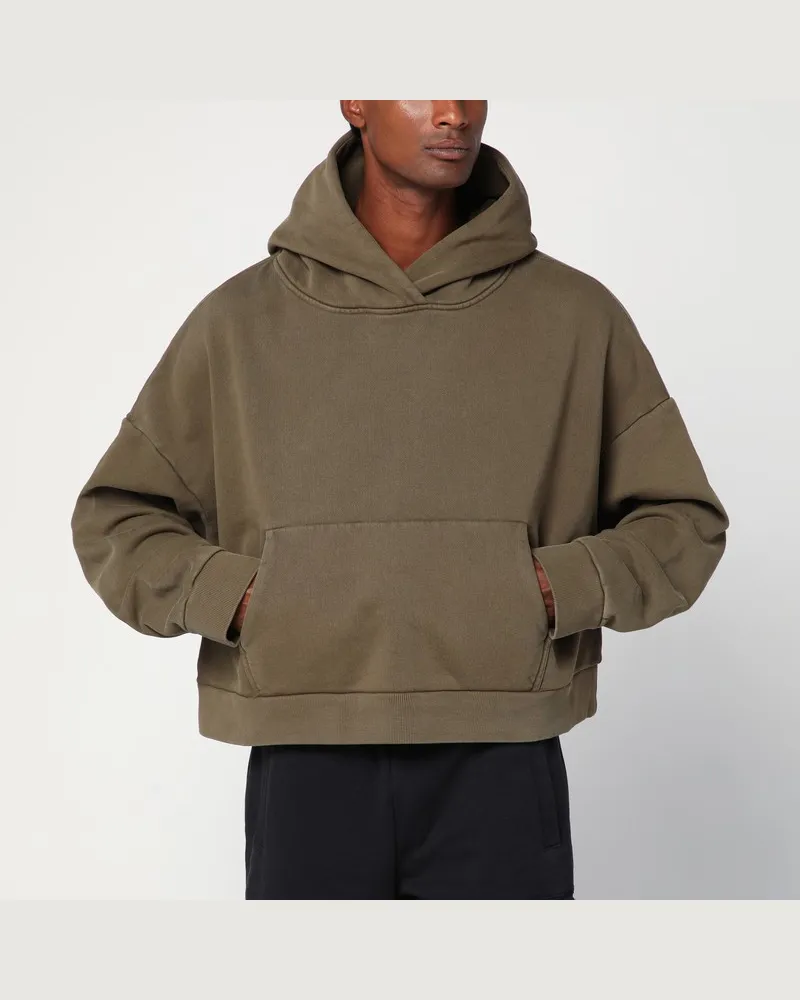 Entire Studios Sweatshirt in Militärgrün aus Baumwolle Grün