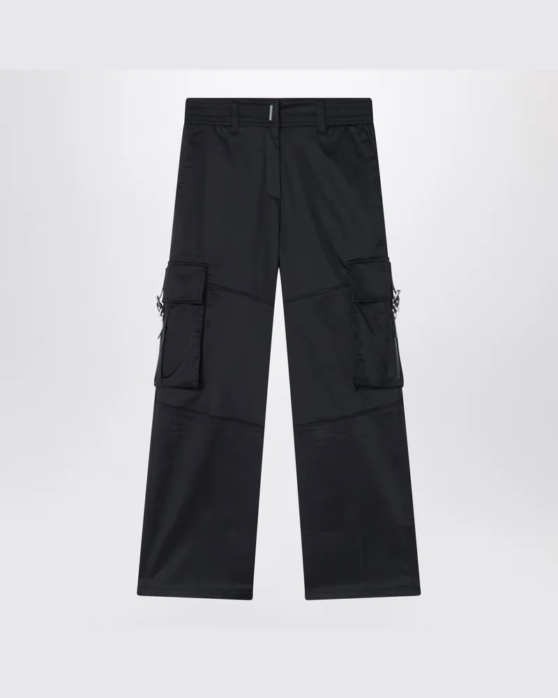 Givenchy Schwarze Cargo-Hose aus Baumwollmischung Schwarz