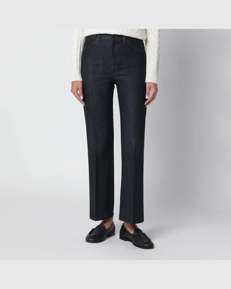 Loro Piana Klassische Jeans aus dunklem Denim Blue