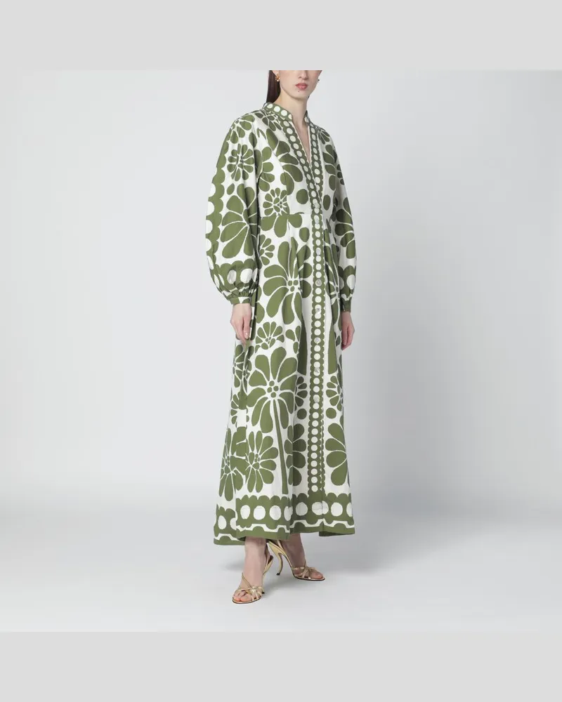 FARM Rio Palermo-Kleid mit grünem Print Grün