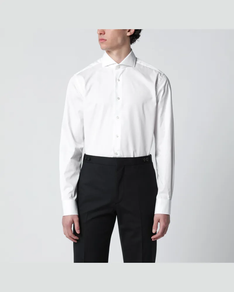 XACUS Travel Tailor Fit Hemd weiß White