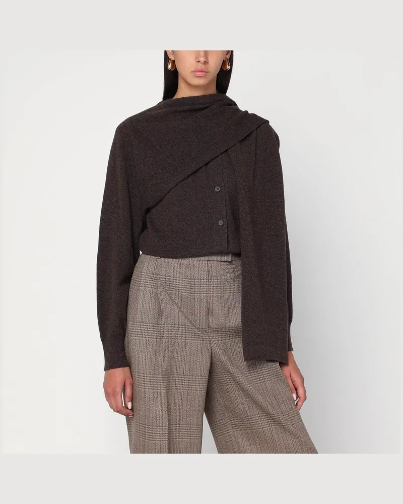 Ferragamo Strickjacke aus Ton-Mélange-Kaschmir Mehrfarbig