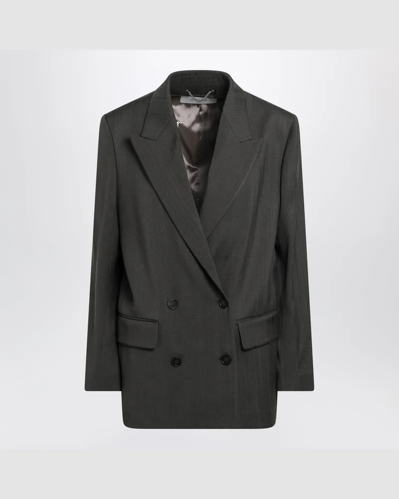Golden Goose Green Journey Blazer aus Viskose-Woll-Mischgewebe Green