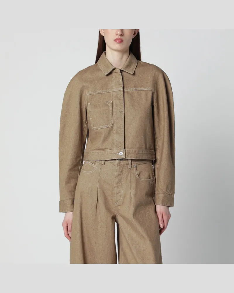 Jacquemus Beige Ovalo Cargo-Jacke 