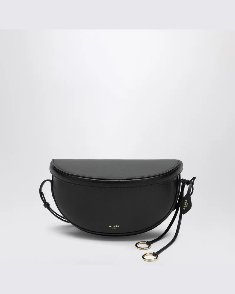 Alaïa Schwarze East West Gürteltasche aus Leder Schwarz