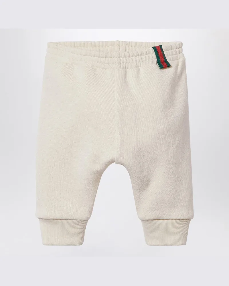 Gucci Weiße Jogginghose aus Baumwolle Weiß