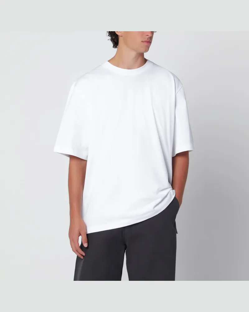 Studio Nicholson Lay weißes T-Shirt mit Boxy-Fit White