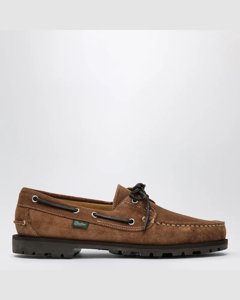 Paraboot Malo Schuhe aus Wildleder in Cognac-Farbe Brown