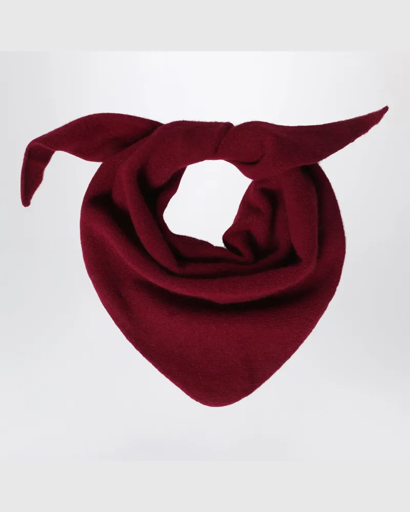 Le Bonnet Bandana aus Wolle und Caregora in Wine Burgundy