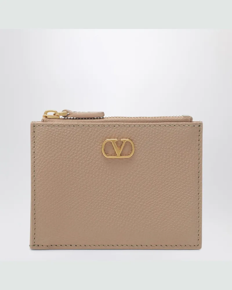 Valentino Garavani Vlogo Signature Münzgeldbörse in Rosa Pink