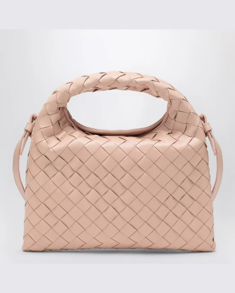 Bottega Veneta Hellrosa Umhängetasche Mini Hop Rot