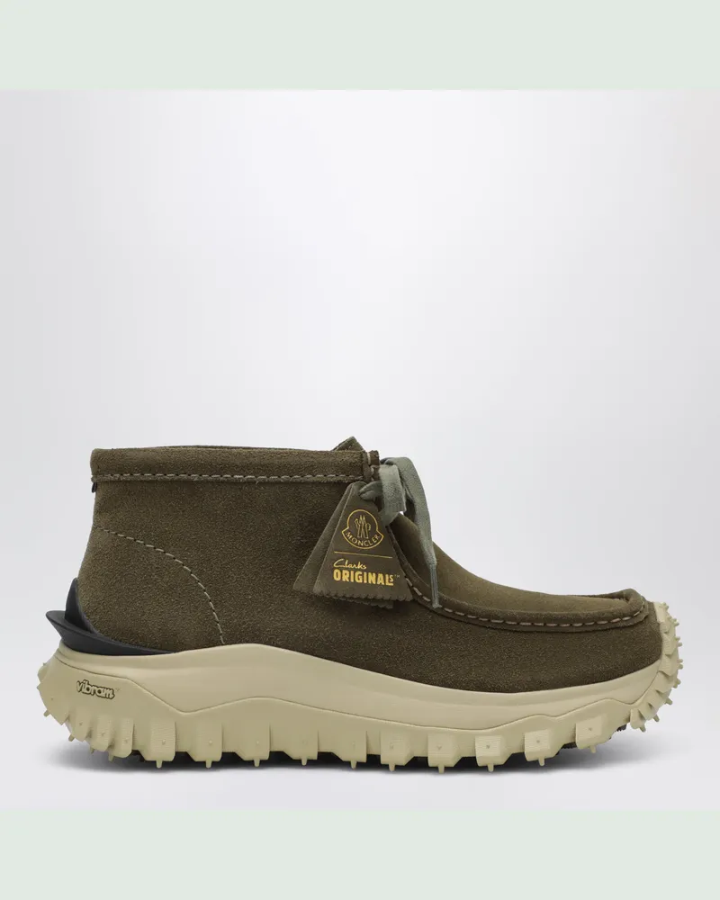 Moncler Trailgrip Wallabee GTX grüne Wildlederstiefel Green