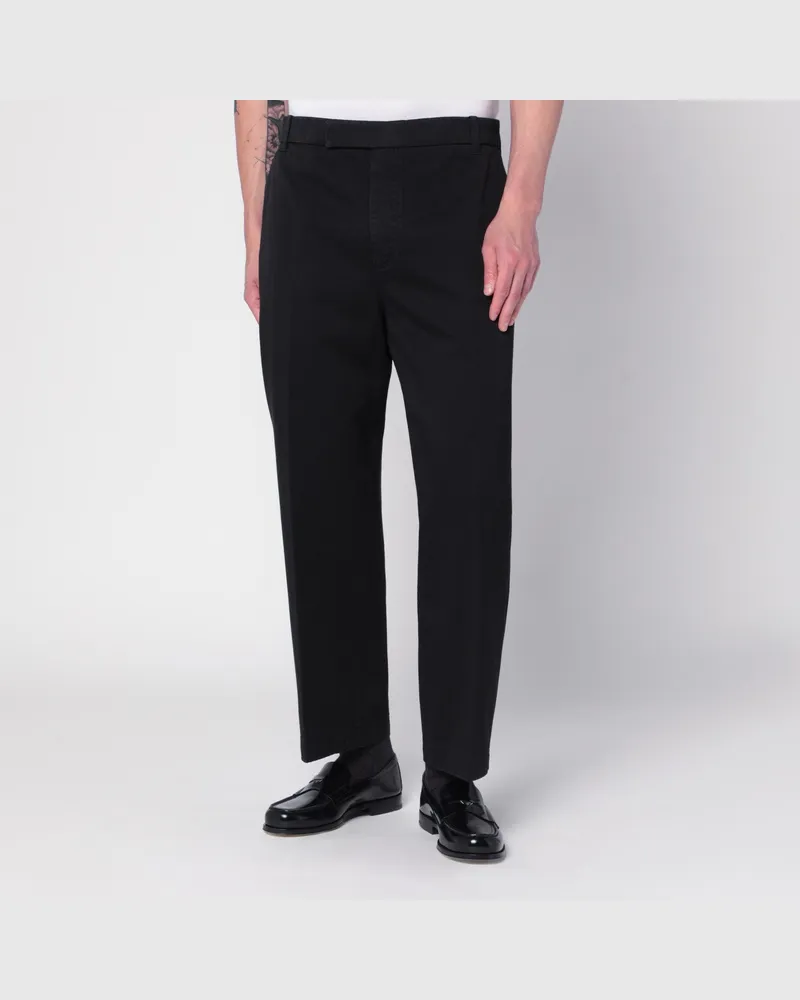 Thom Browne Schwarze Hose aus Baumwolle 