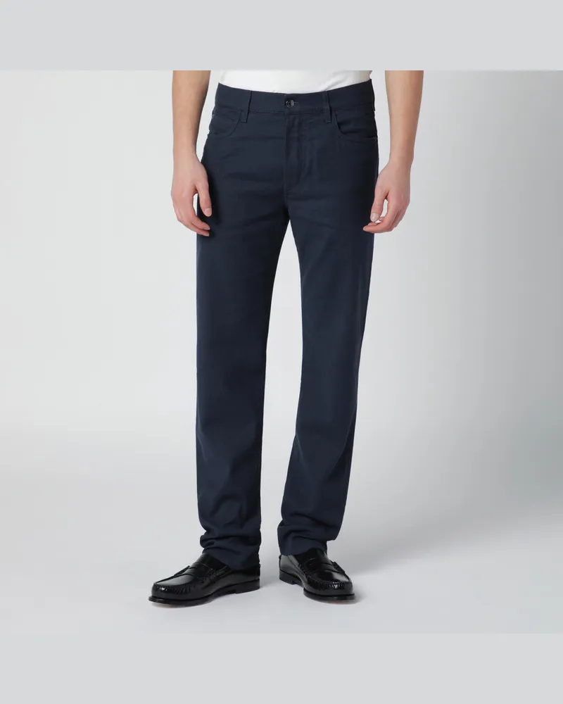 Loro Piana Quarona Hose in Ozeanblau Blue