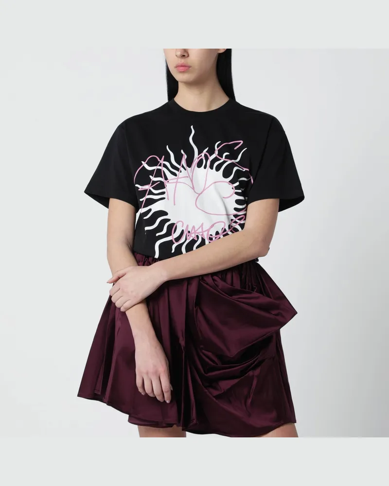 Vivienne Westwood Schwarzes T-Shirt mit Logo-Print Black