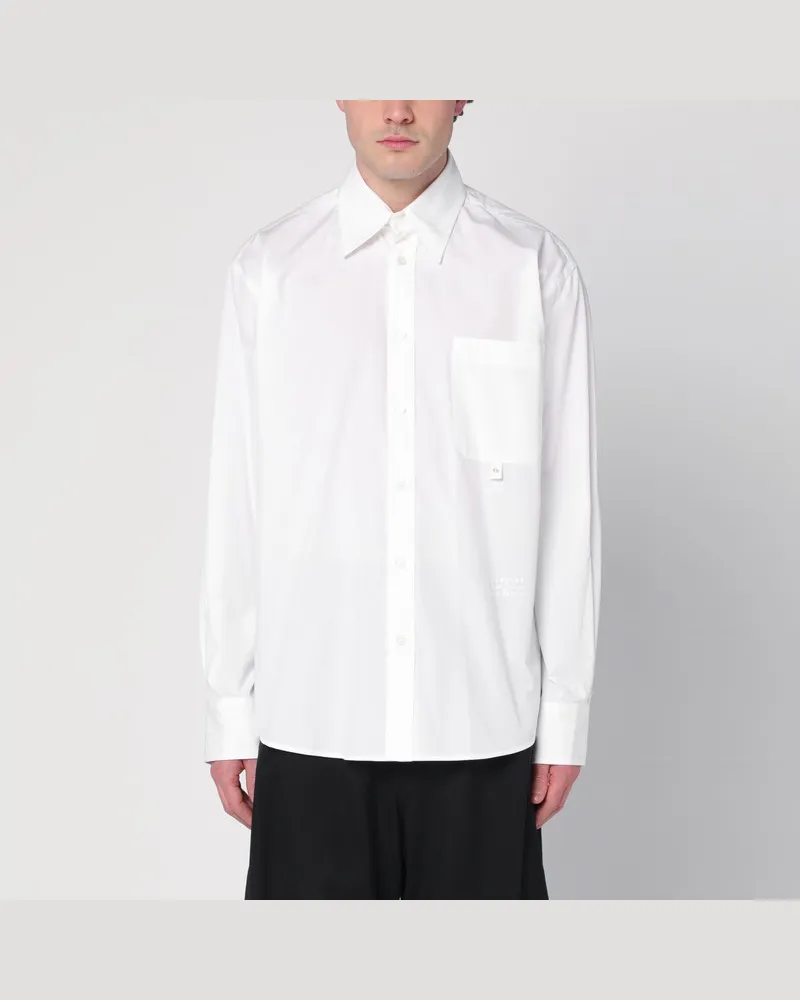 Maison Margiela Weißes Hemd aus Baumwolle Weiß