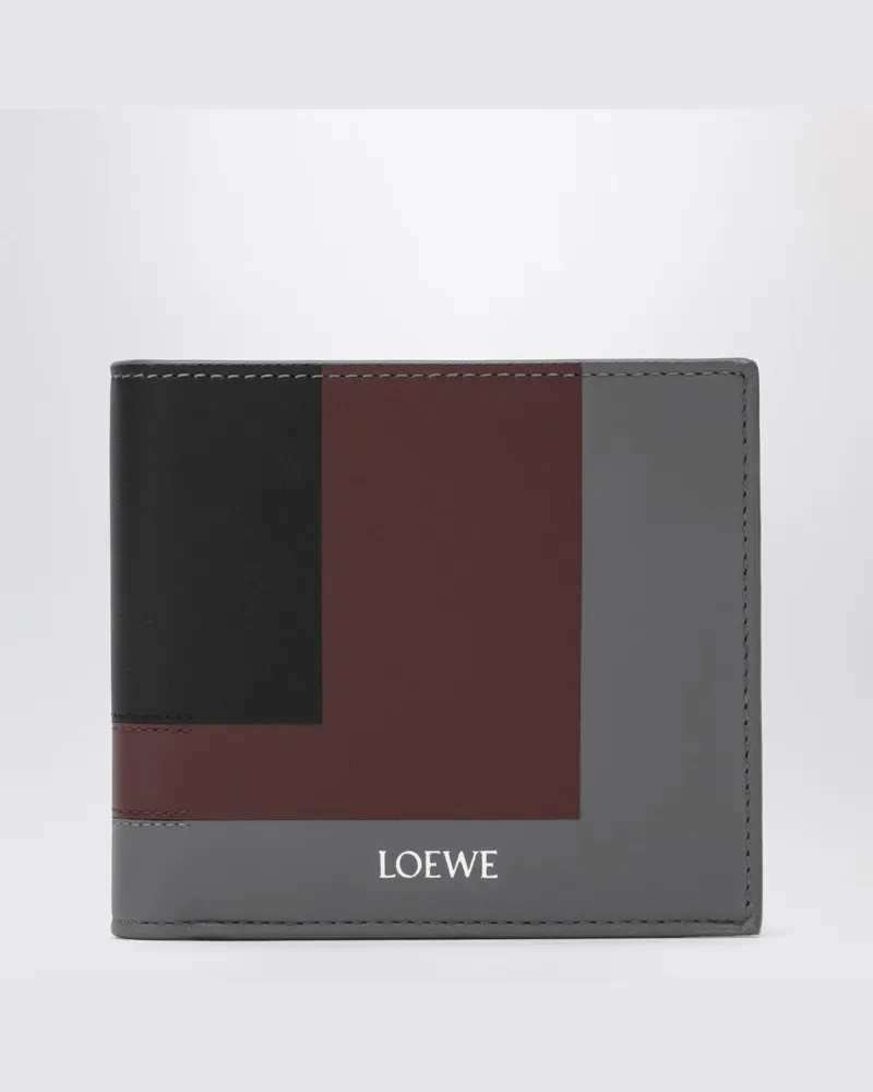 Loewe Bi-Fold Geldbörse Schiefer/Rubin Grau